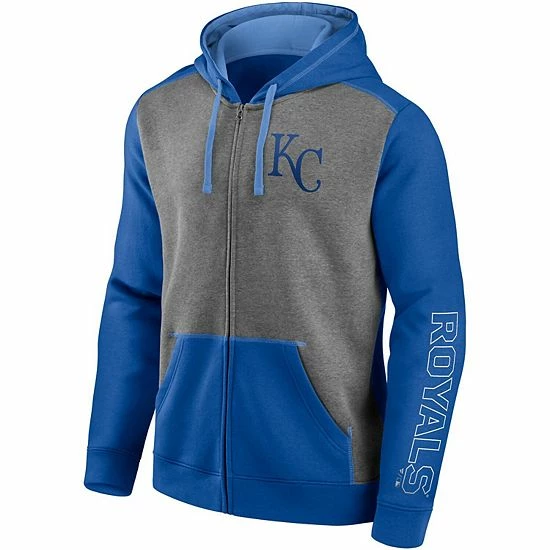 Men's Fanatics Branded Royal/Heathered Gray Kansas City Royals Expansion Team Full-Zip Hoodie Men's Fanatics Branded Royal/Heathered Gray Kansas City Royals Expansion Team Full-Zip Hoodie -Metaverse shop unnamed file 21128