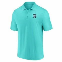 Men's Fanatics Branded Light Blue/Deep Sea Blue Seattle Kraken Primary Logo Polo Combo Set -Metaverse shop unnamed file 21138