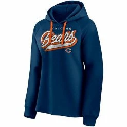 Women's Fanatics Branded Navy Chicago Bears First Contact Raglan Pullover Hoodie -Metaverse shop unnamed file 21141