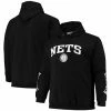 Men's Fanatics Branded Black Brooklyn Nets Hardwood Classics Big & Tall Team Wordmark Pullover Hoodie -Metaverse shop unnamed file 21143