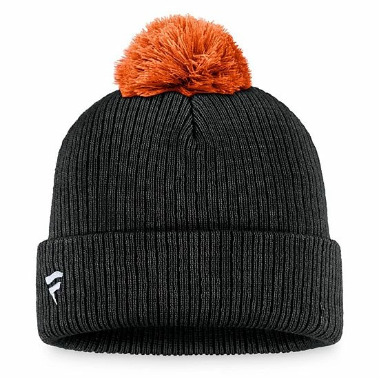 Men's Fanatics Branded Black Anaheim Ducks Team Cuffed Knit Hat with Pom Men's Fanatics Branded Black Anaheim Ducks Team Cuffed Knit Hat With Pom -Metaverse shop unnamed file 21169