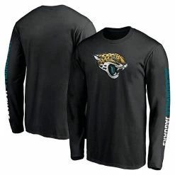 Men's Fanatics Branded Black Jacksonville Jaguars Front Runner Long Sleeve T-Shirt
