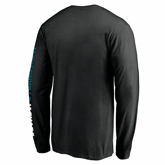 Men's Fanatics Branded Black Jacksonville Jaguars Front Runner Long Sleeve T-Shirt 6 Men's Fanatics Branded Black Jacksonville Jaguars Front Runner Long Sleeve T-Shirt - Image 4