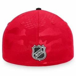 Men's Fanatics Branded Red/Black Chicago Blackhawks Authentic Pro Locker Room Flex Hat -Metaverse shop unnamed file 21192