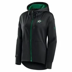 Women's Fanatics Branded Black Dallas Stars Authentic Pro Rink Full-Zip Hoodie -Metaverse shop unnamed file 21199