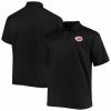 Men's Fanatics Branded Black Cincinnati Reds Big & Tall Solid Birdseye Polo -Metaverse shop unnamed file 21209