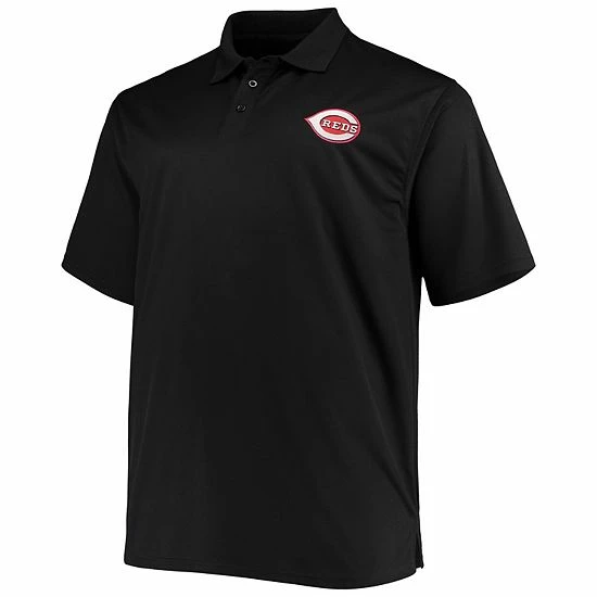 Men's Fanatics Branded Black Cincinnati Reds Big & Tall Solid Birdseye Polo Men's Fanatics Branded Black Cincinnati Reds Big & Tall Solid Birdseye Polo -Metaverse shop unnamed file 21211