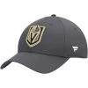 Men's Fanatics Branded Charcoal Vegas Golden Knights Logo Core Adjustable Hat -Metaverse shop unnamed file 21229