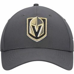 Men's Fanatics Branded Charcoal Vegas Golden Knights Logo Core Adjustable Hat -Metaverse shop unnamed file 21231
