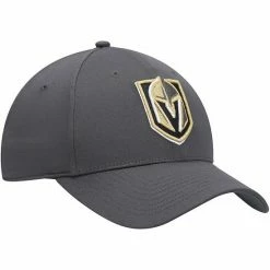 Men's Fanatics Branded Charcoal Vegas Golden Knights Logo Core Adjustable Hat -Metaverse shop unnamed file 21232