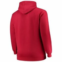 Men's Fanatics Branded Red Kansas City Chiefs Big & Tall Stacked Pullover Hoodie -Metaverse shop unnamed file 21253