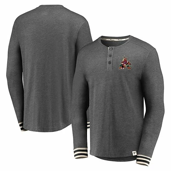 Men's Fanatics Branded Heathered Charcoal Arizona Coyotes True Classics Henley Long Sleeve T-Shirt Men's Fanatics Branded Heathered Charcoal Arizona Coyotes True Classics Henley Long Sleeve T-Shirt -Metaverse shop unnamed file 21262