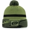 Men's Fanatics Branded Camo Carolina Hurricanes Military Appreciation Cuffed Knit Hat With Pom -Metaverse shop unnamed file 21341