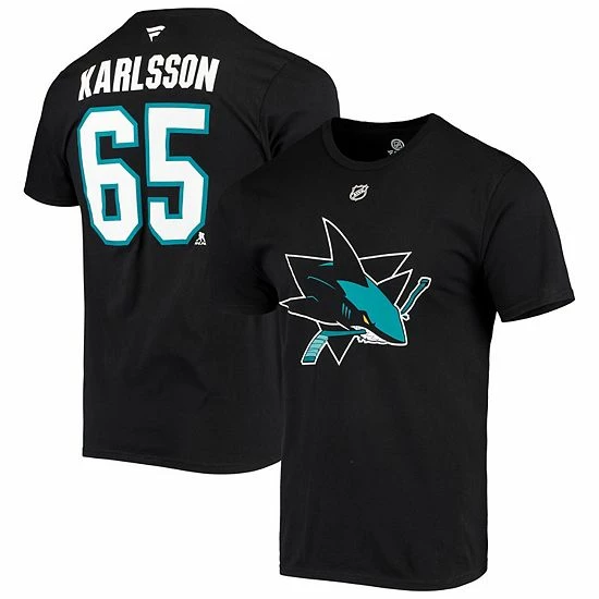 Men's Fanatics Branded Erik Karlsson Black San Jose Sharks Alternate Jersey Logo Name & Number T-Shirt Men's Fanatics Branded Erik Karlsson Black San Jose Sharks Alternate Jersey Logo Name & Number T-Shirt -Metaverse shop unnamed file 21400