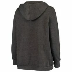 Women's Fanatics Branded Heathered Charcoal Houston Texans Plus Size Notch Neck Pullover Hoodie 5 Women's Fanatics Branded Heathered Charcoal Houston Texans Plus Size Notch Neck Pullover Hoodie -Metaverse shop unnamed file 21411