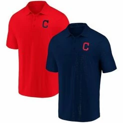 Men's Fanatics Branded Navy/Red Cleveland Indians Polo Combo Pack -Metaverse shop unnamed file 21413