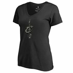 Women's Fanatics Branded Black Cleveland Cavaliers Camo Cloak V-Neck T-Shirt -Metaverse shop unnamed file 21423