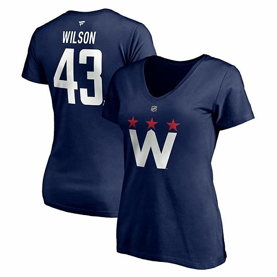 Women's Fanatics Branded Tom Wilson Navy Washington Capitals 2020/21 Alternate Authentic Stack Name & Number V-Neck T-Shirt Women's Fanatics Branded Tom Wilson Navy Washington Capitals 2020/21 Alternate Authentic Stack Name & Number V-Neck T-Shirt -Metaverse shop unnamed file 2148