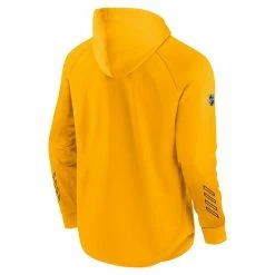 Men's Fanatics Branded Gold Pittsburgh Penguins Authentic Pro Alternate Logo Locker Room Pullover Hoodie -Metaverse shop unnamed file 21506