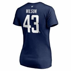 Women's Fanatics Branded Tom Wilson Navy Washington Capitals 2020/21 Alternate Authentic Stack Name & Number V-Neck T-Shirt 5 Women's Fanatics Branded Tom Wilson Navy Washington Capitals 2020/21 Alternate Authentic Stack Name & Number V-Neck T-Shirt -Metaverse shop unnamed file 2151