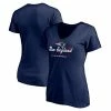 Women's Fanatics Branded Navy New England Patriots Hometown Collection Wildcat V-Neck T-Shirt -Metaverse shop unnamed file 21514