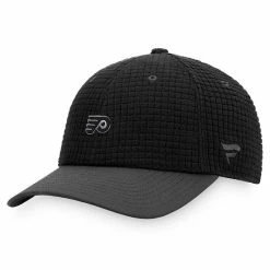 Men's Fanatics Branded Black Philadelphia Flyers Authentic Pro Black Ice Adjustable Snapback Hat