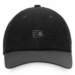 Men's Fanatics Branded Black Philadelphia Flyers Authentic Pro Black Ice Adjustable Snapback Hat -Metaverse shop unnamed file 21521