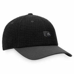 Men's Fanatics Branded Black Philadelphia Flyers Authentic Pro Black Ice Adjustable Snapback Hat -Metaverse shop unnamed file 21522