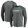 Men's Fanatics Branded Heathered Gray/Heathered Charcoal Jacksonville Jaguars Vintage On The Ropes Raglan Tri-Blend Long Sleeve T-Shirt -Metaverse shop unnamed file 21524