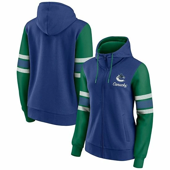 Women's Fanatics Branded Blue/Green Vancouver Canucks Script Fleece Full-Zip Hoodie Women's Fanatics Branded Blue/Green Vancouver Canucks Script Fleece Full-Zip Hoodie -Metaverse shop unnamed file 21539