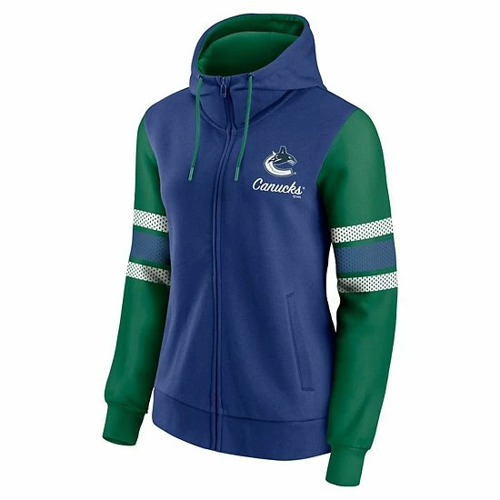 Women's Fanatics Branded Blue/Green Vancouver Canucks Script Fleece Full-Zip Hoodie Women's Fanatics Branded Blue/Green Vancouver Canucks Script Fleece Full-Zip Hoodie -Metaverse shop unnamed file 21541
