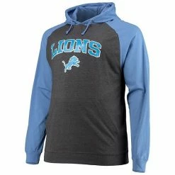 Men's Fanatics Branded Blue/Heathered Charcoal Detroit Lions Big & Tall Lightweight Raglan Pullover Hoodie 4 Men's Fanatics Branded Blue/Heathered Charcoal Detroit Lions Big & Tall Lightweight Raglan Pullover Hoodie -Metaverse shop unnamed file 21557