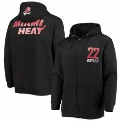 Men's Fanatics Branded Jimmy Butler Black Miami Heat Player Name & Number Full-Zip Hoodie Jacket -Metaverse shop unnamed file 21570