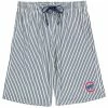 Fanatics Men's White/Royal Chicago Cubs Big & Tall Pinstripe Shorts