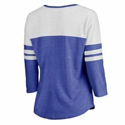 Women's Fanatics Branded Auston Matthews Royal/White Toronto Maple Leafs Big Shot 3/4 Sleeve Raglan T-Shirt -Metaverse shop unnamed file 21648