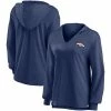 Women's Fanatics Branded Navy Denver Broncos Jumper V-Neck Pullover Hoodie
