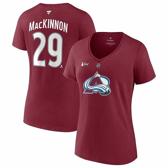 Women's Fanatics Branded Nathan MacKinnon Burgundy Colorado Avalanche 2022 Stanley Cup Final Authentic Stack Name & Number V-Neck T-Shirt Women's Fanatics Branded Nathan MacKinnon Burgundy Colorado Avalanche 2022 Stanley Cup Final Authentic Stack Name & Number V-Neck T-Shirt -Metaverse shop unnamed file 21665