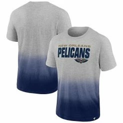 Men's Fanatics Branded Heathered Gray/Navy New Orleans Pelicans Board Crasher Dip-Dye T-Shirt -Metaverse shop unnamed file 21684