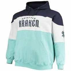 Men's Fanatics Branded Deep Sea Blue/Blue Seattle Kraken Big & Tall Colorblock Fleece Hoodie 4 Men's Fanatics Branded Deep Sea Blue/Blue Seattle Kraken Big & Tall Colorblock Fleece Hoodie -Metaverse shop unnamed file 21699