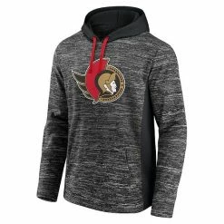 Men's Fanatics Branded Charcoal/Black Ottawa Senators Instant Replay Space-Dye Pullover Hoodie -Metaverse shop unnamed file 21716