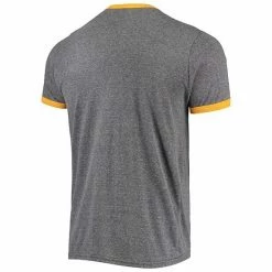 Men's Fanatics Branded Heathered Charcoal Vancouver Canucks Buzzer Beater Tri-Blend Ringer T-Shirt -Metaverse shop unnamed file 21721