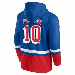 Men's Fanatics Branded Artemi Panarin Blue/Red New York Rangers Player Lace-Up V-Neck Pullover Hoodie -Metaverse shop unnamed file 21725