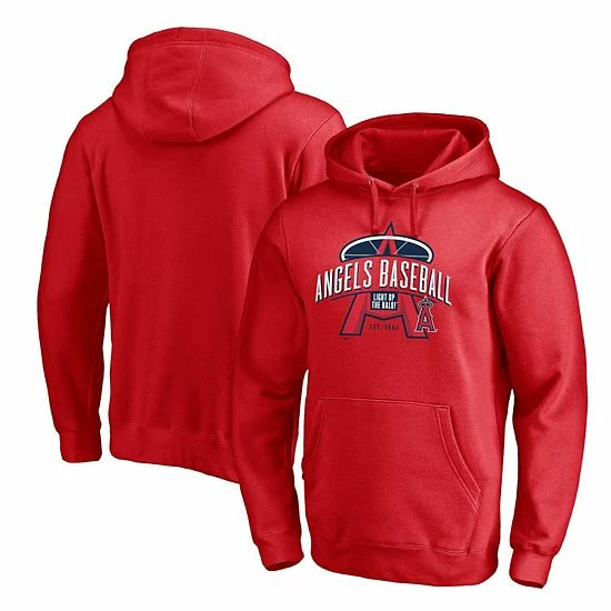 Men's Fanatics Branded Red Los Angeles Angels Team Pullover Hoodie 4 Men's Fanatics Branded Red Los Angeles Angels Team Pullover Hoodie - Image 2