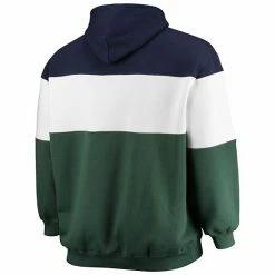 Men's Fanatics Branded Navy/Green Utah Jazz Big & Tall Colorblock Wordmark Pullover Hoodie -Metaverse shop unnamed file 21772