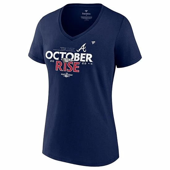Women's Fanatics Branded Navy Atlanta Braves 2022 Postseason Locker Room V-Neck T-Shirt Women's Fanatics Branded Navy Atlanta Braves 2022 Postseason Locker Room V-Neck T-Shirt -Metaverse shop unnamed file 21782
