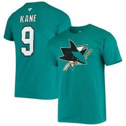 Men's Fanatics Branded Evander Kane Teal San Jose Sharks Player Name And Number T-Shirt -Metaverse shop unnamed file 21808