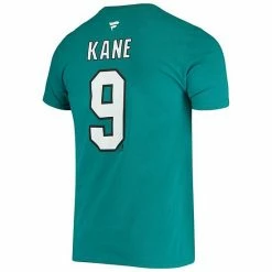 Men's Fanatics Branded Evander Kane Teal San Jose Sharks Player Name And Number T-Shirt -Metaverse shop unnamed file 21809