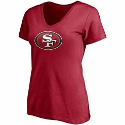 Women's Fanatics Branded Nick Bosa Scarlet San Francisco 49ers Player Icon Name & Number V-Neck T-Shirt -Metaverse shop unnamed file 21831