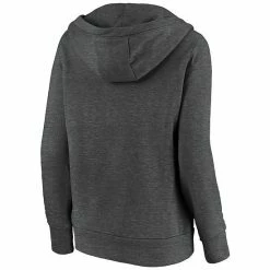 Women's Fanatics Branded Heathered Charcoal Cleveland Browns First String V-Neck Pullover Hoodie -Metaverse shop unnamed file 21842