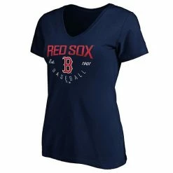 Women's Fanatics Branded Navy Boston Red Sox Live For It V-Neck T-Shirt -Metaverse shop unnamed file 21848